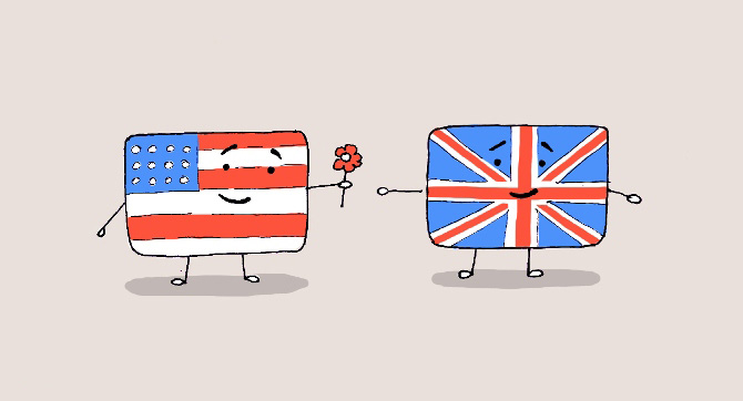 Principales diferencias entre el inglés britanico y americano